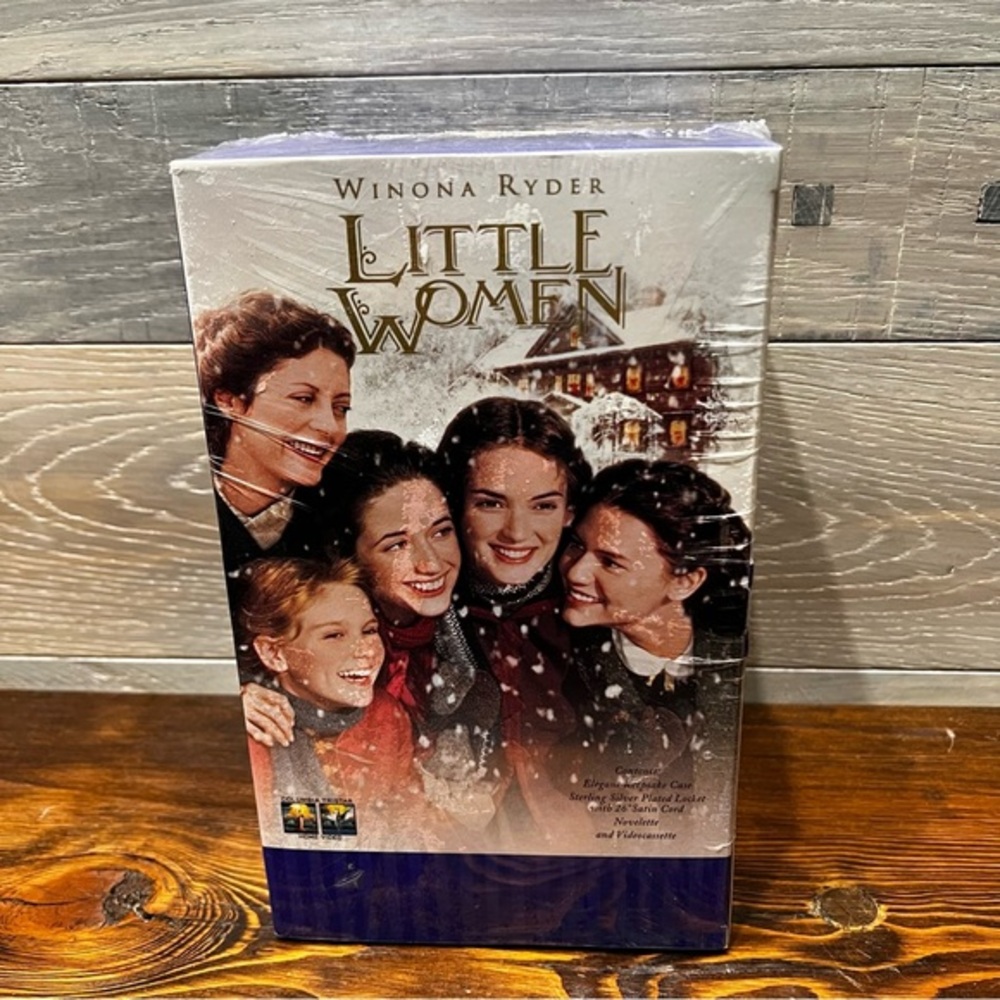 Little Women (VHS, 1995, Lacquer Box) with Keepsake Case‎ Sterling Silver Locket